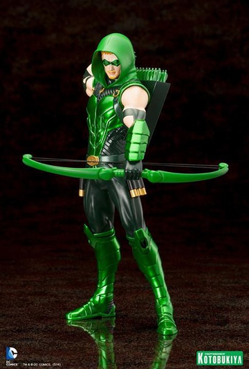 Oliver Queen (Green Arrow), Justice League, Kotobukiya, Pre-Painted, 1/10